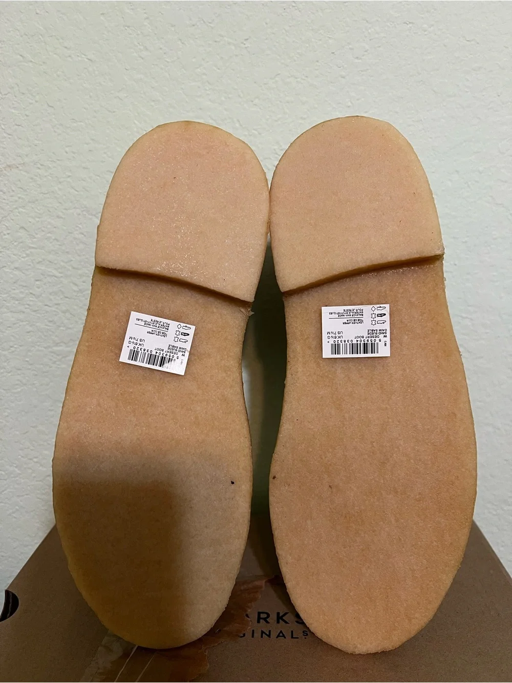 Clarks Chukka Boots - Taupe Suede with Brown Laces